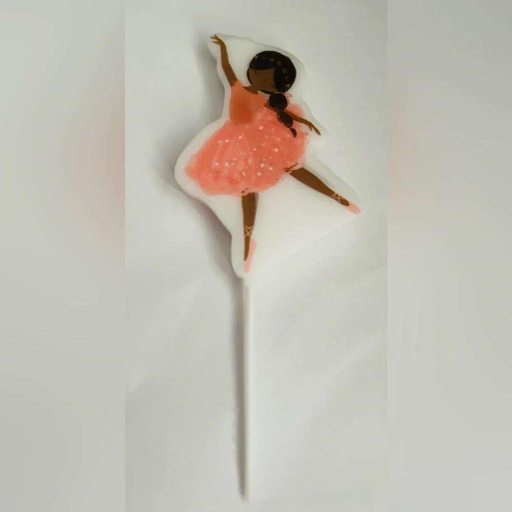 New 5 Ballerina Birthday Candles 4 7/8